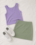 Tank top x mini skirt